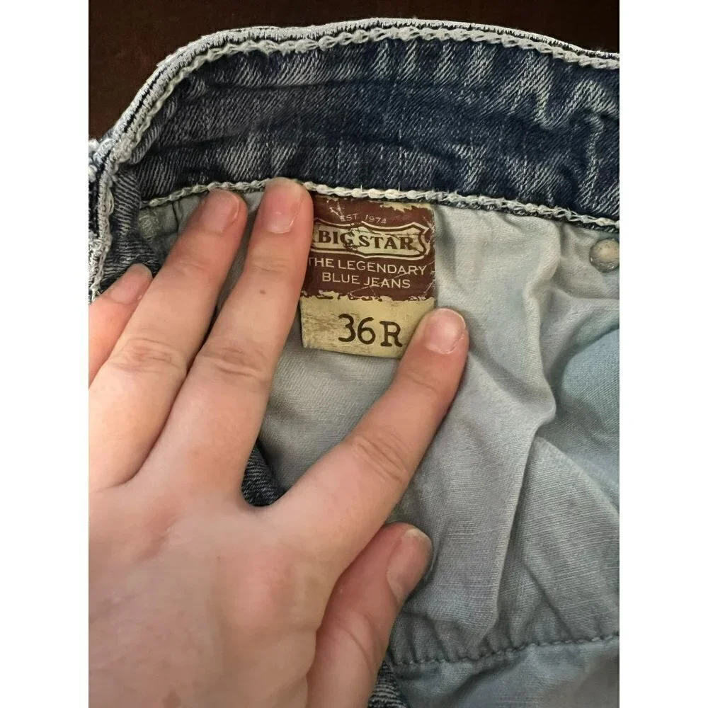 Men's Vintage Collection Big Star Pioneer Distressed Jeans Size 36R [GREAT]